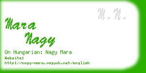 mara nagy business card